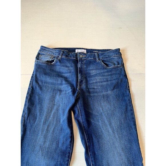 DL 1961 Womens Size 33 Mara Straight Leg Mid Rise In Carlton Denim Jeans - Picture 2 of 5